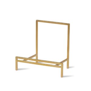 STRAIGHT EDGE SHORT BOWL STAND - GOLD - METAL